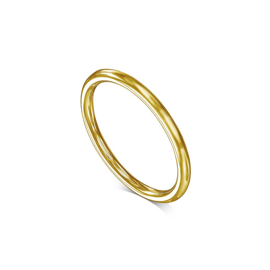 Handmade 14k Gold Wedding Band and Pavé Diamond Eternity Wedding Band