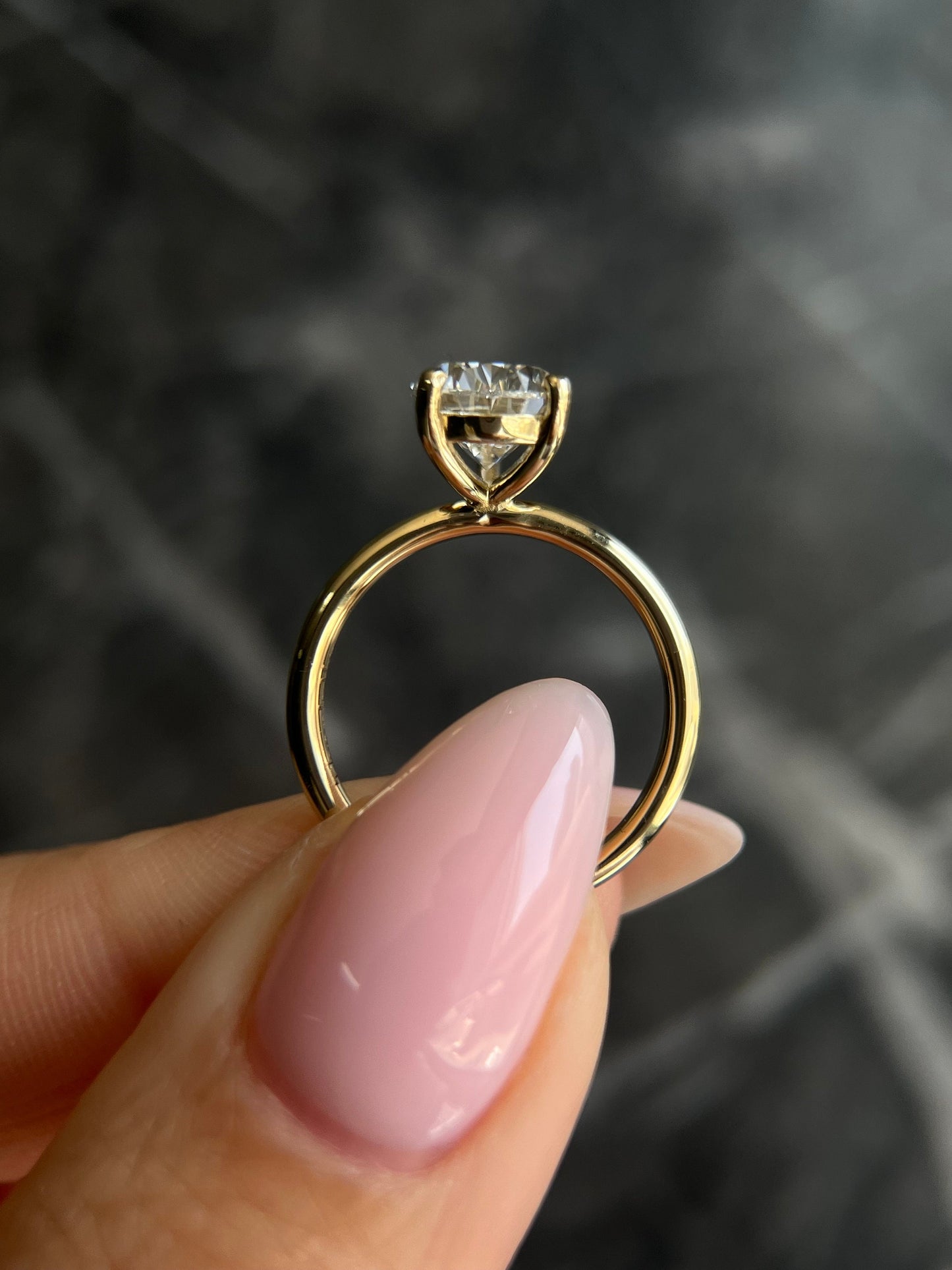 Pear Cut 2 Carat F Color VVS2 Clarity IGI Certified Lab Grown Diamond Solitaire Engagement Ring 3 Prongs
