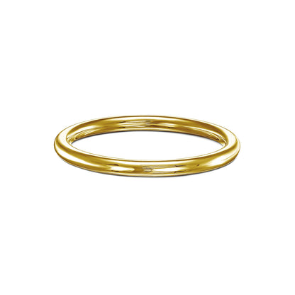 Handmade 14k Gold Wedding Band and Pavé Diamond Eternity Wedding Band